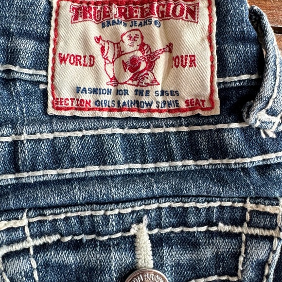 Girls Rainbow Sophie Shorts by True Religion - Picture 6 of 8